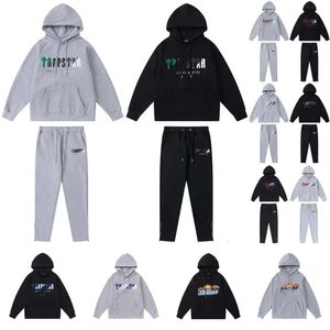 Mens 트랙 슈트 캐주얼 자수 남성 여성 Hoodie Trapstar London Shooter Hooded Tracksuit 디자이너 스포츠웨어 풀오버