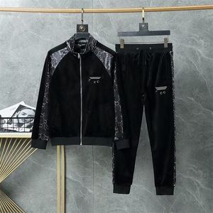 Designers Nya män Tracksuits Fashion Brand Män passar Spring Autumn Men's Two-Piece Sportswear Casual Style Suits 157