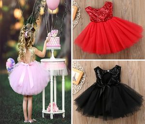 Back Hollow Out Little Girls Dresses Fashion Patchwork Online Shopping Princess Tulle paljett Prom Dress 180324011108911