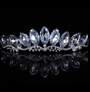 2015 Ny Sexig Rhinestone Crown Tiara Shiny Bridal pannband Hårband Combs Wedding Princess Women Frontlet Headpieces Hair Accessor6639079