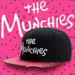 The Munchies Baseball Cap Snacks Pink Snapback Männer Frauen Erwachsene Hip Hop Golf Caps Outdoor Casual Sonnenhüte Bone326j