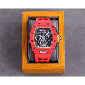 남성 남성용 슈퍼 클론 자동 시계 슈퍼 클론 AAAA 기계식 시계 디자이너 Richa Miles Wristwatches RM1103 크로노 그래프 NTPT 카본 섬유 케이스 HI RH3A