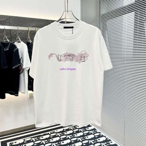 夏のメンズTシャツ、特大のシャツ、デザイナーTシャツ、メンズとレディースのコットンTシャツ、ファッショナブルなレタープリントグラフィックTシャツ、シンプルなカジュアル特大Tシャツ1336