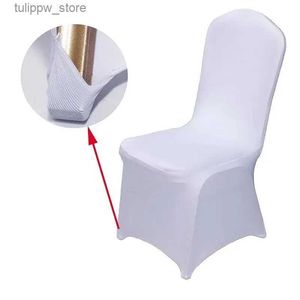 Capas de cadeira 5pcs Hotel Wedding Chair Covers Stretch Slipcover para restaurante banquete jantar festa conferência universal capa de banco de uma peça L240315