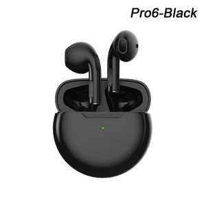 Fones de ouvido de fones de ouvido Bluetooth pro 6 com controle de toque de microfone Mini fone de ouvido hiFi estéreo à prova d'água