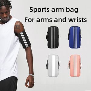 Running Arm Bag Gym Mobile Phone Card Pocket Women's Wrist Bag Fitness Men's Equipment Outdoor Sports Phone Holder Anti-sweat Bag