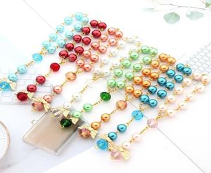 Baby Bracelet Angel baptism favors colorful pearl favor finger rosaries christening favor recuerditos para bautizo finger rosaries2118048