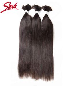 human hair bulks Sleek 30 Inch Human Hair Bundles Straight Bulk For Braiding No Weft Crochet Braids Single Brazilian27002335171273