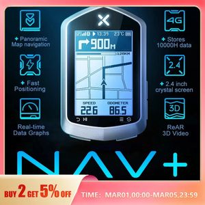 Xoss NAV Plus NAV2 NAV -cykeldator GPSBICYCELE RIDER CYKLING MAP ROUTE NAVATION MTB ROADWIRESSRESSRESSREMETER ODometer 240301