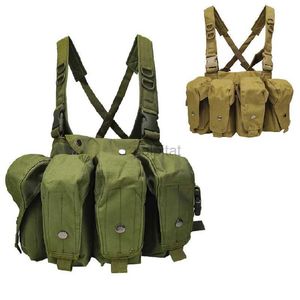 Gilet tattici Gilet tattico da caccia militare Ak 47 Borsa di stoccaggio Gilet comodo a sgancio rapido Ak Giacca a vento Gilet pettorale 240315