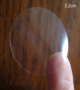 1500pcslot 32cm 13039039 Diameter Round Blank Labels Sticker Circle PVC Sealing Label Clear Round Stickers Transparent Se1611258