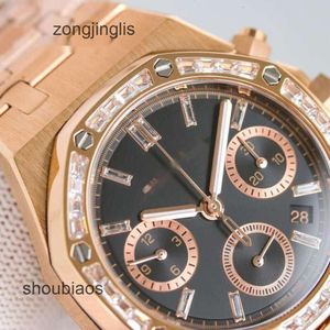 Oglądaj wysokiej jakości APS luksusowe diamentowe męskie obserwowanie AP chronograph zegarek Menwatch Superclone Swiss Auto Mocel Ruch Uhr All6pins Working Montre a n2xz