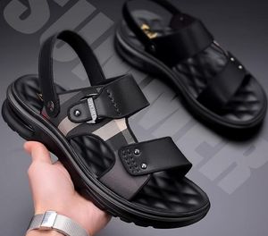 أزياء رجال Air Cushion Sandals Beach Platform أحذية مضادة للانزلاق النعال الترفيهية في الهواء الطلق Mens Menal Sandals تمتص العرق