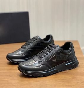 豪華な男性Prax 01 Men Sneakers Shoes Stone Grain Leather Plate-Forme因果関係の因果ボードウォーキングランナーアウトドアスポーツコンフォートフットウェアEU38-46