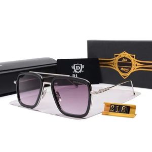 2024 Mens Retro Pilot Square Womens Sunglasses Fashion Designer Sunglasses Gold Frame Sunglasses UV400 Gradient LXN-EVO DITA nice AA