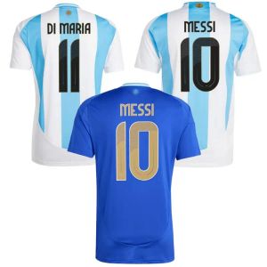 Fani gracza Argentyna Koszulki piłkarskie 2024 2025 E.Fernandez J.Alvarez Martinez Dybala Di Maria de Paul Mac Allister E.Martinez 24 25 Football Men Men Koszula dla dzieci