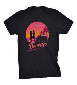 Jungen Mirror San Junipero Himmel Men039s T -Shirt T -Shirt Männer schwarze Kurzarm Baumwoll Hip Hop T -Shirt Print Tee Shirtschildren9558062
