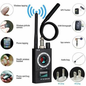 Detector Novo Detector Multifuncional K18 Mini Câmera de Audio Spy GSM Finder GPS Signal Lens RF Detecção de rastreador Câmera sem fio