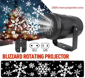 Party Decoration LED Christmas Snowflake Projector Light Rotating Projection Lamp With High Brightness Large Area Xmas Indoor Deco1756978