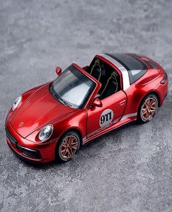 DIECAST Model 1 32 Porsche 911 917 Miniaturowy samochód Targa Superbable dla dzieci Prezent metalowy pojazd dziecięcy chłopcy 227582653