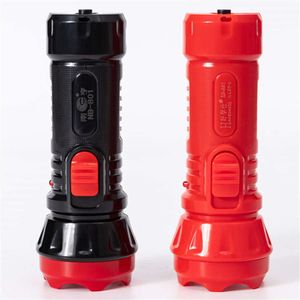 LED Rechargeable Fire Protection Outdoor Multi Functional Mini Home Hotel Strong Light Celebration Red Flashlight 592437