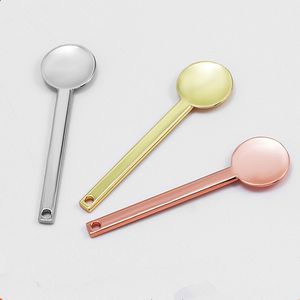 Mini Spoon Cosmetic Skincare Spatula Metal Beauty Spoon Face Mask Reusable Scoop For Massage Absorb Eye Facial Cream