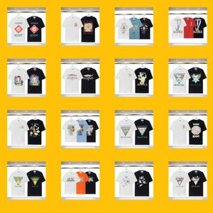 Designers camisetas Homens Mulheres Moda Camiseta Tees Vestuário Tops Homem Casual Peito Carta Camisa Luxo Roupas Rua Shorts Manga Roupas Casablanc T-shirts7J4B