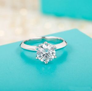 Tem carimbo e caixa 1-3 quilates Designer anéis de diamante anelli moissanite 925 prata esterlina casal promessa mulheres casar conjuntos de casamento amantes de jóias de noivado