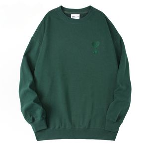 İşlemeli kazak seven kalp sweatshirt kapüşonlu jumper unisex gömlekler rahat sokak kıyafetleri erkek giyim kazak hoodies sweatshirt