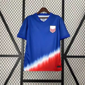 2024 Fußballtrikot, blaues Trikot, gutes kurzärmeliges Sport-Herren-T-Shirt, Trainingstrikot, Auswärtsspiel