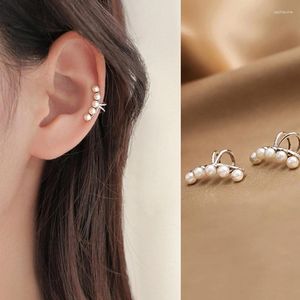 Backs Earrings 1pcs/sets Ear Cuff Cross Clip On Pearl Fake Piercing Earcuffs For Women Earcuff Faux Earings Jewelry No Hole Accessory