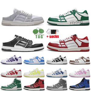 AM with Socks Fashion Designer Skel Top Low Shoes Skeleton Loafers Black White Gym Red Pine Green Hyper Royal Denim Court Purple W amirliness ami amiiris amirirs 71WH