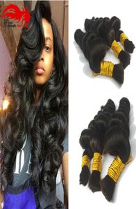 Prodotto Hannah Acquistare 3 bundles 150 grammi di capelli brasiliani sfusi per intrecciare i capelli umani senza trama capelli brasiliani Micro mini intrecciare i capelli sfusi3428343