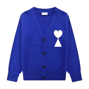 Amis Cardigan Pull Paris 디자이너 남자 남성 여자 Amisweater 점퍼 까마귀 Amis de Coeur Love Jacquard 승무원 목 스웨터 패션 브랜드 스트리트웨어 BI6S