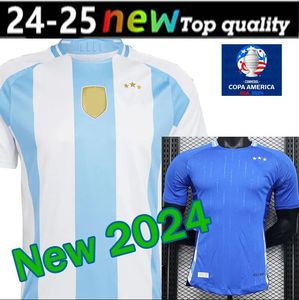 Camisetas Argentina Soccer Jersey Kids Kit 2024 Copa América 3 Estrelas 2025 National Team Cup 24/25 Home Away Men Football Shirt Train DI MARIA LAUTARO MARTINEZ 4XL