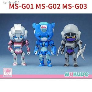 Dönüşüm Oyuncak Robotları MS-Toys Mukudo MS-G01 ARCEE MS-G02 Nightbird MS-G03 Küçük Orantılı Oyuncak Hediyesi YQ240315