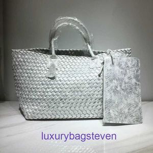 Designer Bottgss Ventss Cabat Borse in tessuto per donna Borsa da donna in tessuto serpente nuovo cestino per verdure portatile a spalla grande capacità con logo reale