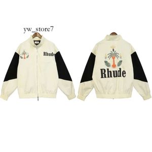 Rhude Summer Autummen Men Designer Jacket Coat Sweatshirt Rhude Jacket特大のパーカー長袖ジッパーrhudesウィンドブレーカーメンズ衣料品ジャケットトップ9894