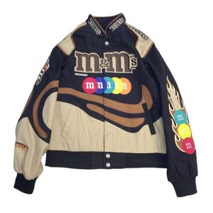 OEM Wholesale Formering Esisex Hip Hop Embrofroidery M Patch Baseball Cotton Cotton Jackets 18