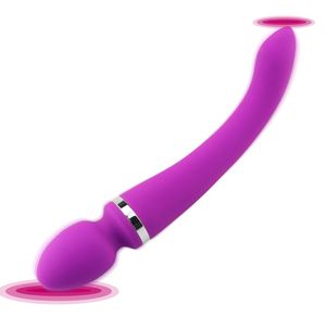 Masuj potężne podwójną głowę duże wibratory dla kobiet Magic Wand Body Massager zabawki dla kobiety łechtaczki anal stymuluj produkt3631507