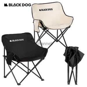 Obozowe meble naturehike blackdog na zewnątrz składane krzesło księżycowe fotelik opłacalny siedzisko na plażę w obozie wędkarstwo Picnic Ultralight Portable YQ240315