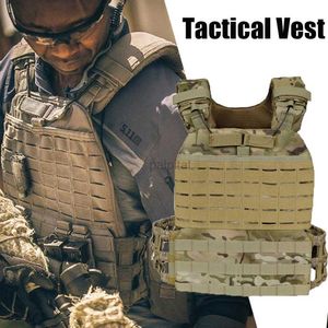 Taktiska västar Militär Taktisk träningsväst för män/kvinnor och platttransportör Bulletproof Chest Combat Vest Molle Airsoft 240315