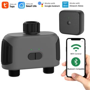 Zamanlayıcılar Bluetooth/Wificompatible 2way Hortum Bahçe Su Zamanlayıcı Tarım Arazisi Dikim Sulama Denetleyicisi Akıllı Yağış Algılama