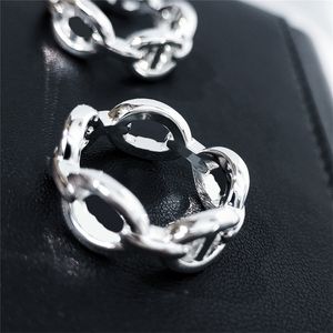 Круглое дизайнерское ювелирное кольцо со свиным носом, полые роскошные обручальные кольца для женщин, модное романтическое обручальное кольцо, минималистское zh167 E4