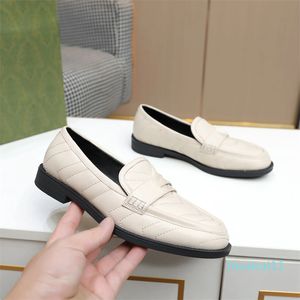 Designer-Damenmode-Schuhe, gesteppte Lederpantoffeln, Lingge-Stickerei, Lefu-Schuhe 35-39