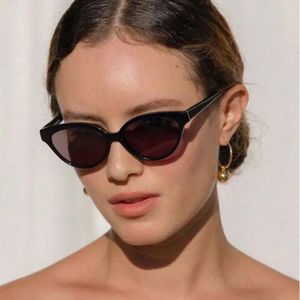 Sonnenbrille 2024 Retro Marke Damen Cat Eye Mode Mädchen Polygonal Sonnenschutz Ins Trendy High End Sonnenschirme