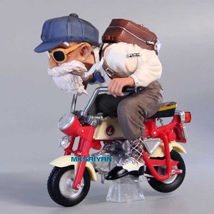 Action Action Toy Figures 15cm z anime Figure Son Goku Master Roshi Locomotives PVC Action Kame Sennin Motorcycle Toys for Children Collector