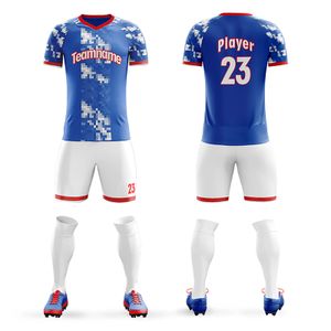 Custom Soccer Jersey Sets Make Print Team Players Name Number Add Outdoor Game Training Sports Shirt 240312