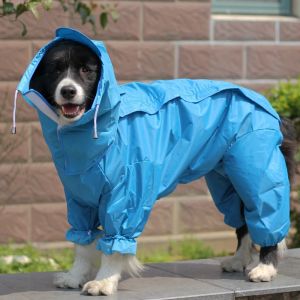 Impermeabili Pet Cappotto per cani di taglia grande Abbigliamento impermeabile per esterni Tuta con cappuccio Mantello per cani di piccola taglia Tuta Cappotto antipioggia Labrador