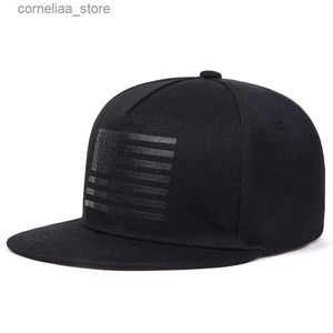 Top kapakları yeni moda usa bayrak beyzbol kapağı erkekler için snapback şapka ordusu amerikan bayrak kapağı kemik kamyoncu şapkaları hip hop kapakları gorrasy240315